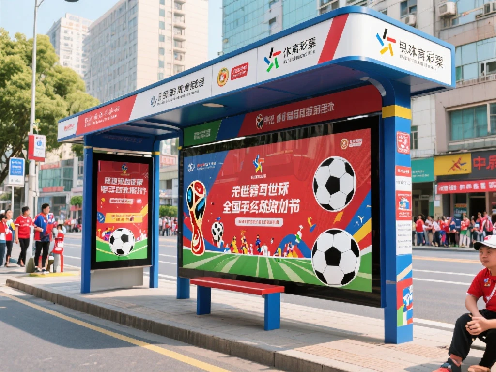 体彩打造世界杯主题公交站台，热血氛围燃爆街头