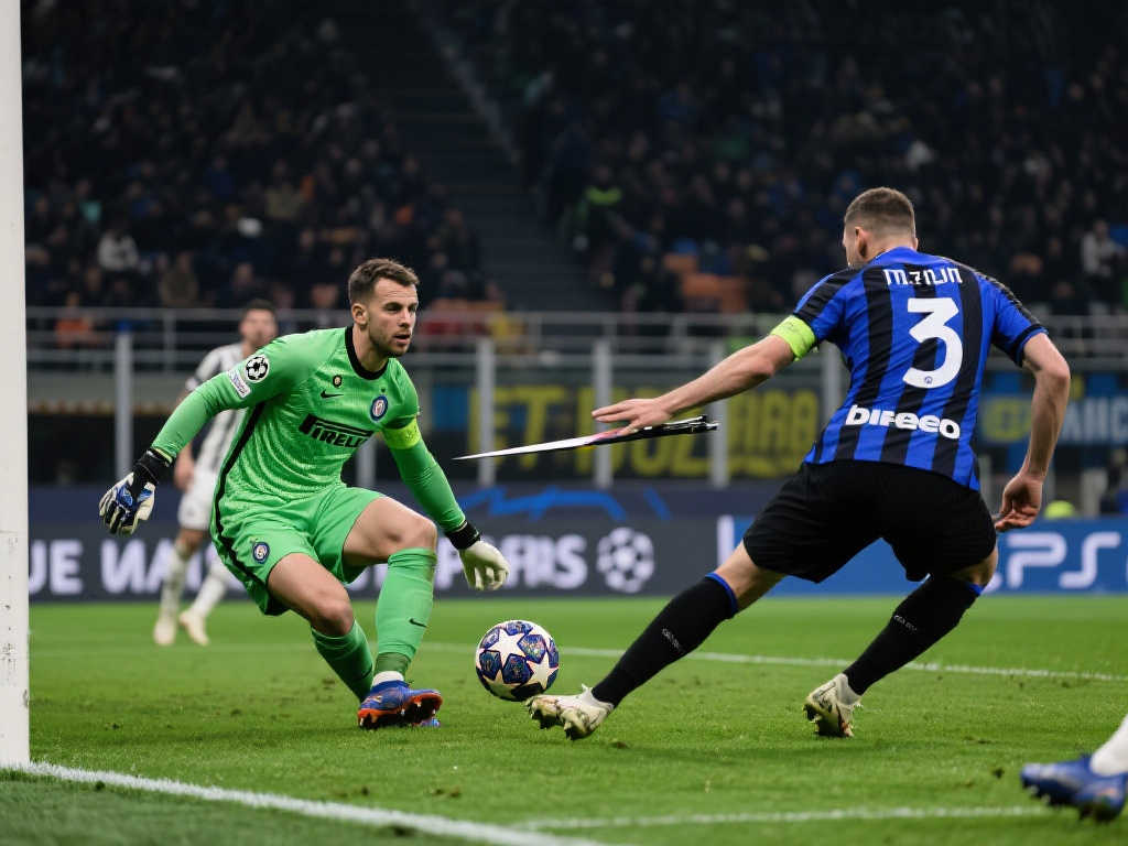 国米防线不稳，却凭更锐利的攻势力克巴萨！欧冠双雄对决